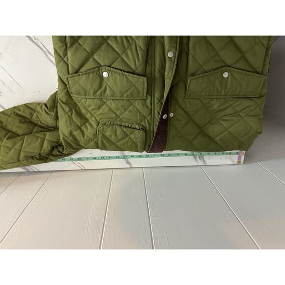 Robert Graham Quilted Jacket Green Size XL NWT Collared Preppy Outdoor Lagenlook - Picture 15 of 15